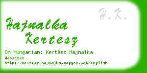hajnalka kertesz business card